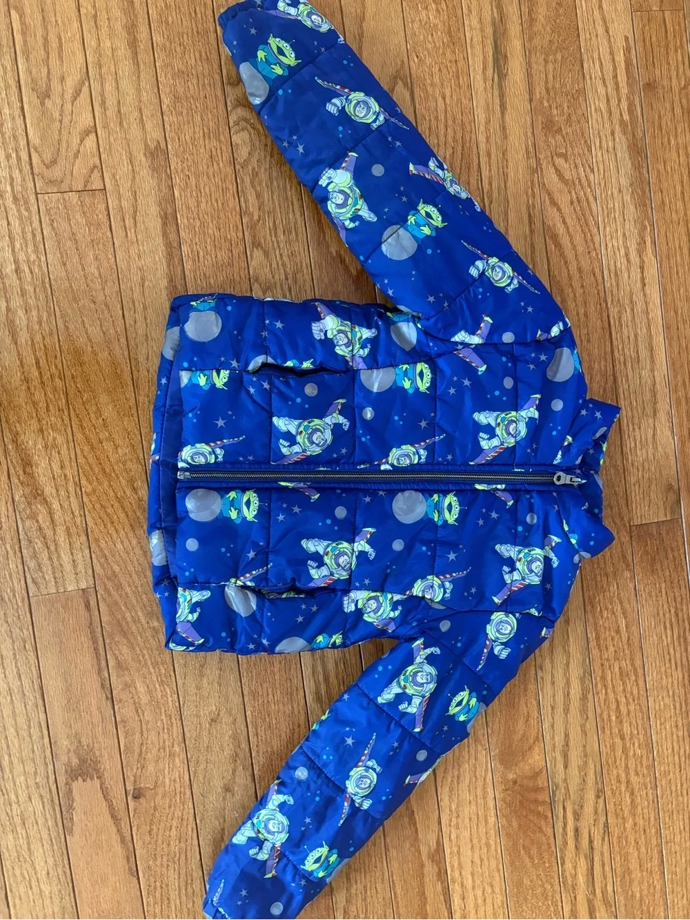 Disney Kids Blue Jacket with Buzz Lightyear Print